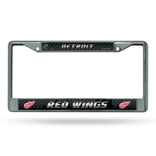 Detroit Red Wings License Plate Frame Chrome Printed Insert - ToylandEU