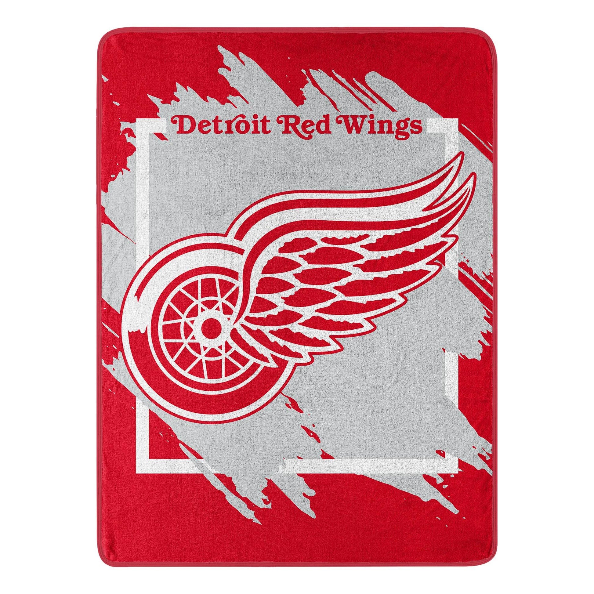 Detroit Red Wings Micro Raschel Blanket 46x60 Dimensional - ToylandEU
