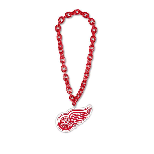 Detroit Red Wings Necklace Big Fan Chain Game Day Tailgate - ToylandEU
