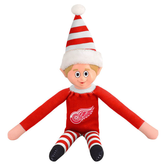 Detroit Red Wings Plush Elf 9.5 Inch Holiday Team Ornament - ToylandEU