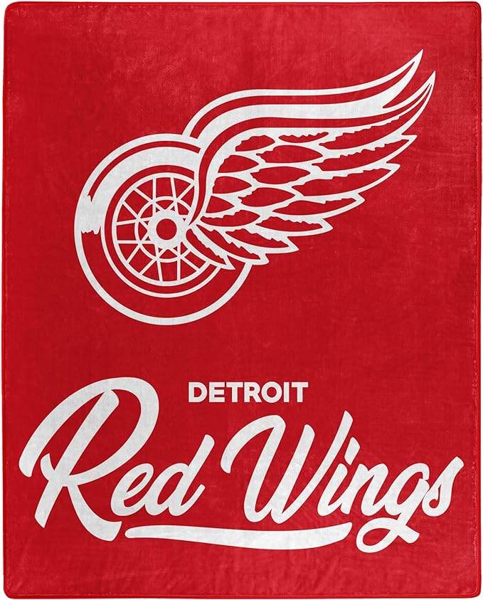 Detroit Red Wings Raschel Blanket 50x60 Signature Design - ToylandEU