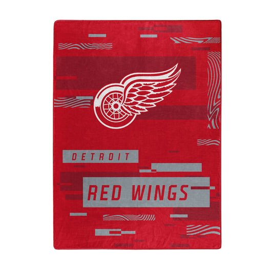 Detroit Red Wings Raschel Throw Blanket 60x80 Digital Design - ToylandEU