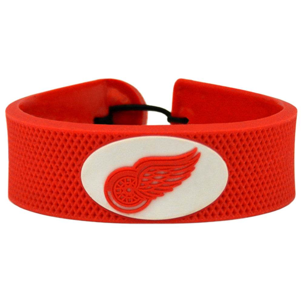 Detroit Red Wings Team Color Leather Hockey Bracelet - ToylandEU