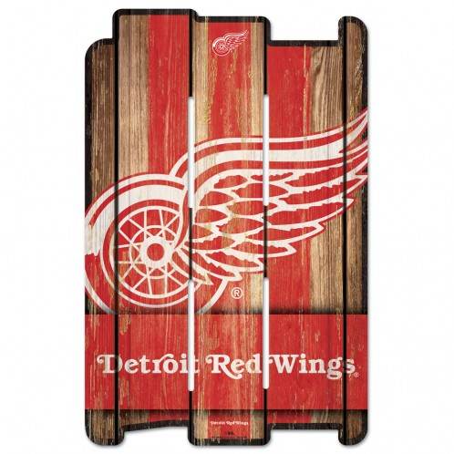 Detroit Red Wings Wood Fence Sign 11x17 Special Order - ToylandEU