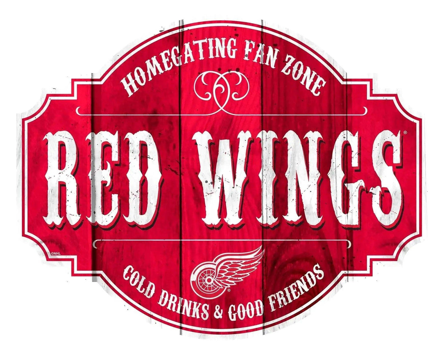  Detroit Red Wings Wood Sign 12 Inch Homegating Tavern -  ToylandEU™