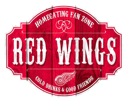 Detroit Red Wings Wood Sign 12 Inch Homegating Tavern - ToylandEU