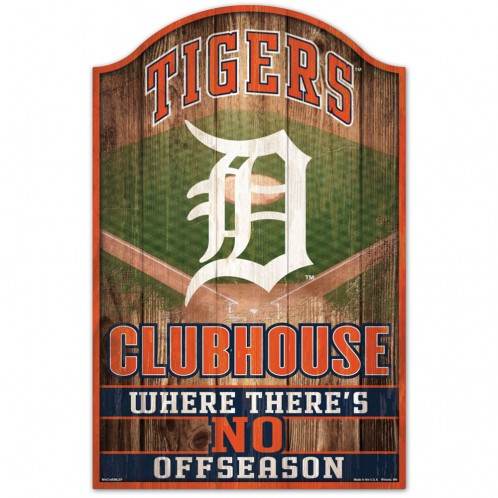 Detroit Tigers 11x17 Wood Fan Cave Sign Special Order - ToylandEU