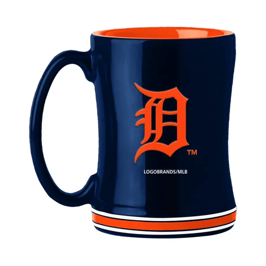  Detroit Tigers 14oz Sculpted Relief Ceramic Mug Team Color -  ToylandEU™