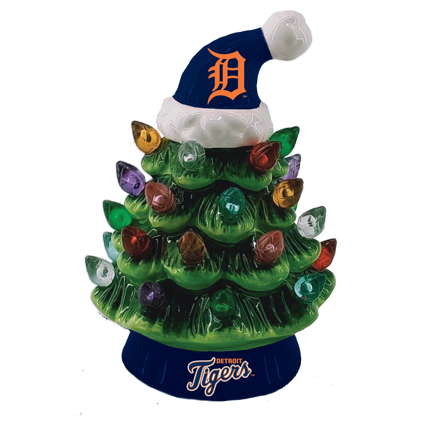 Detroit Tigers 4 Inch LED Christmas Tree Tabletop Decor - ToylandEU