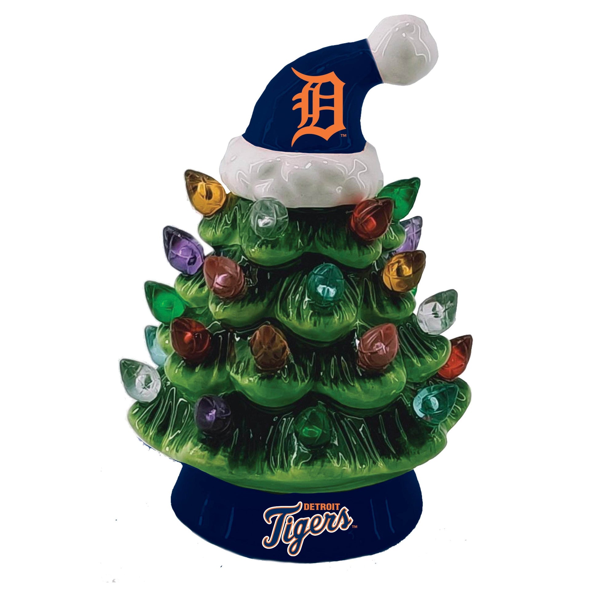 Detroit Tigers 4 Inch LED Christmas Tree Tabletop Decor - ToylandEU