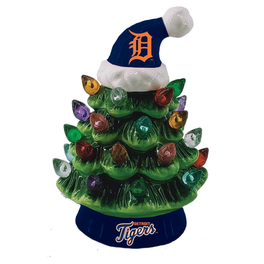 Detroit Tigers 4 Inch LED Christmas Tree Tabletop Decor - ToylandEU