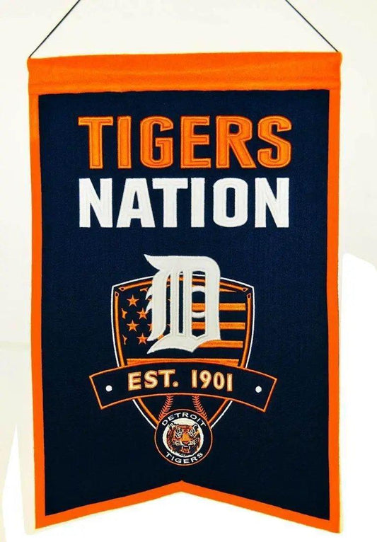  Detroit Tigers Banner 14x22 Wool Nations -  ToylandEU™