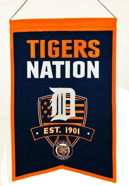  Detroit Tigers Banner 14x22 Wool Nations -  ToylandEU™