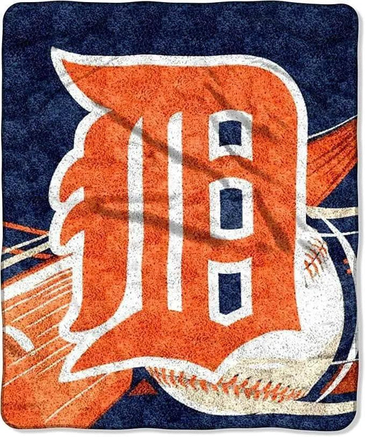  Detroit Tigers Blanket 50x60 Sherpa Big Stick Design -  ToylandEU™