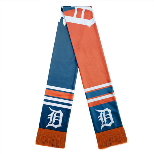 Detroit Tigers Colorblock Scarf With Big Logo Design - ToylandEU