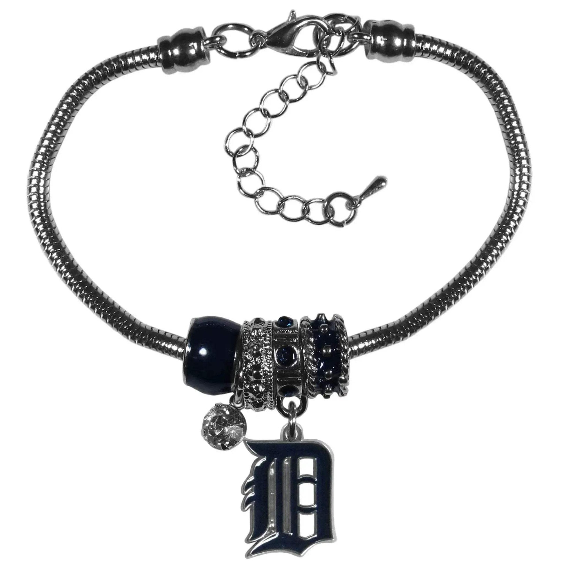  Detroit Tigers Euro Bead Bracelet With Rhinestones -  ToylandEU™