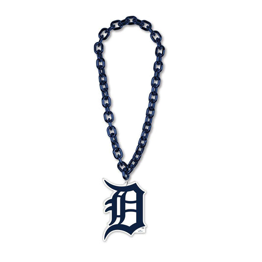 Detroit Tigers Foam Logo Necklace On 38 Inch Big Fan Chain - ToylandEU