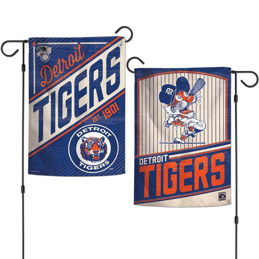 Detroit Tigers Garden Flag 12x18 Two Sided Cooperstown - ToylandEU