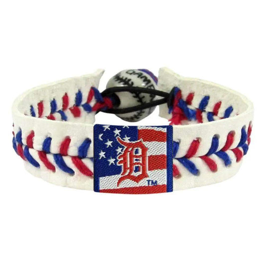  Detroit Tigers Leather Bracelet Baseball Stars And Stripes -  ToylandEU™
