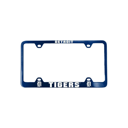 Detroit Tigers License Plate Frame Laser Cut Blue Die Cast - ToylandEU