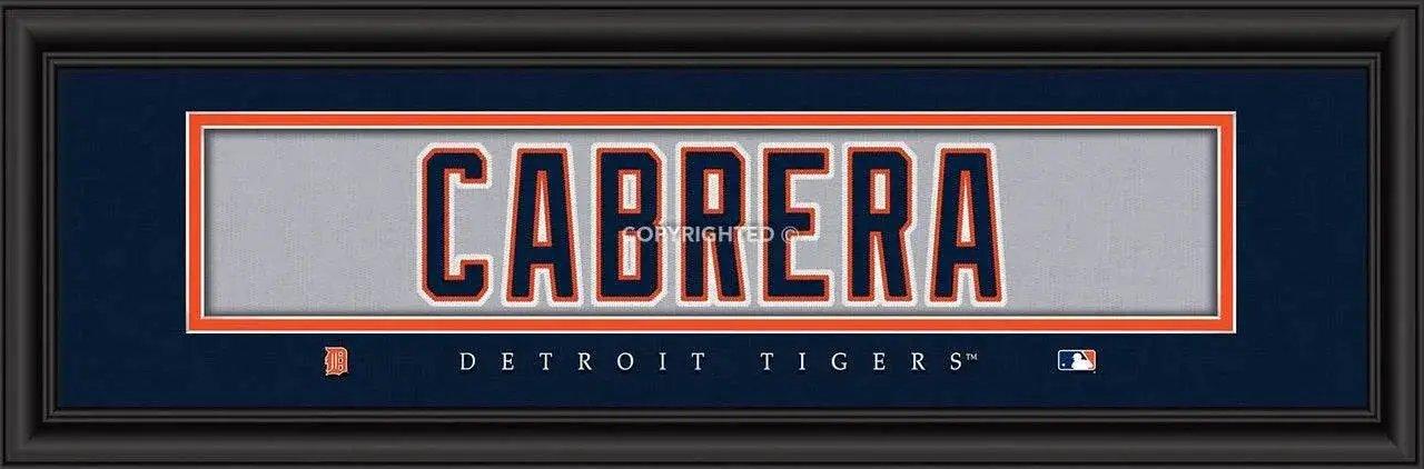  Detroit Tigers Miguel Cabrera Print Framed 8 by 24 Inches -  ToylandEU™