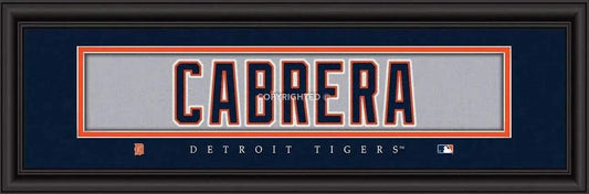  Detroit Tigers Miguel Cabrera Print Framed 8 by 24 Inches -  ToylandEU™