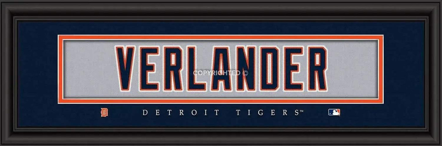  Detroit Tigers Print 8x24 Signature Style Justin Verlander -  ToylandEU™