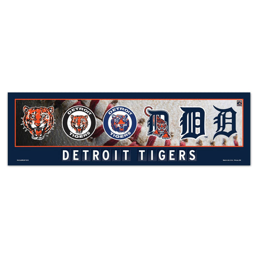 Detroit Tigers Signed 9x30 Wood Evolution Wall Sign - ToylandEU