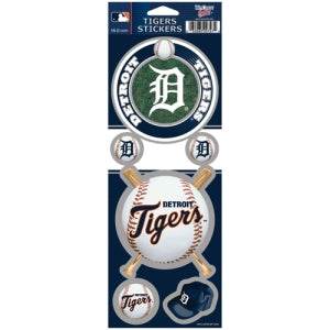 Detroit Tigers Stickers Prismatic Holographic Cracked Ice - ToylandEU