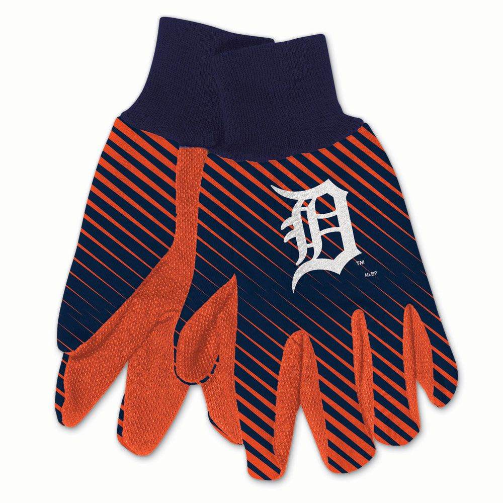 Detroit Tigers Two Tone Gloves Adult Size Winter Warmth - ToylandEU