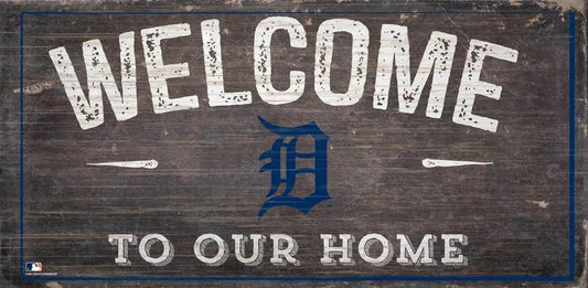  Detroit Tigers Wood Sign 6x12 Welcome To Our Home Design -  ToylandEU™