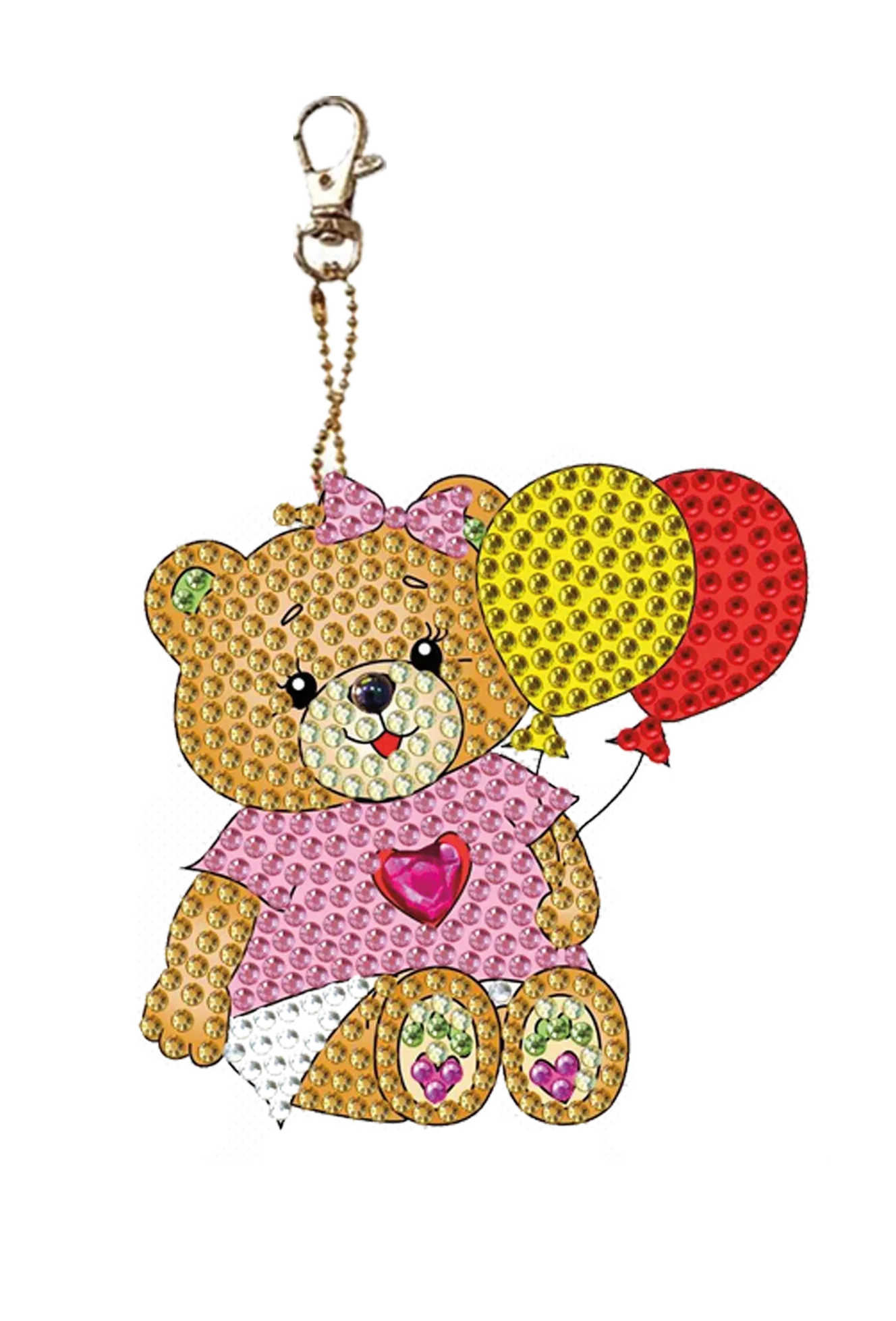 Diamond Art Bear Keychain Craft Kit Keeps Kids Busy - ToylandEU