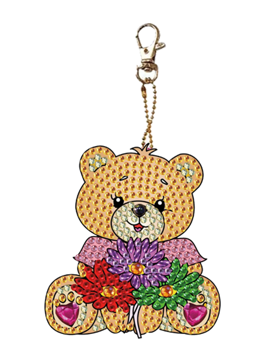  Diamond Art Keychain Kit Easy Daisy Bear Design for Kids -  ToylandEU™