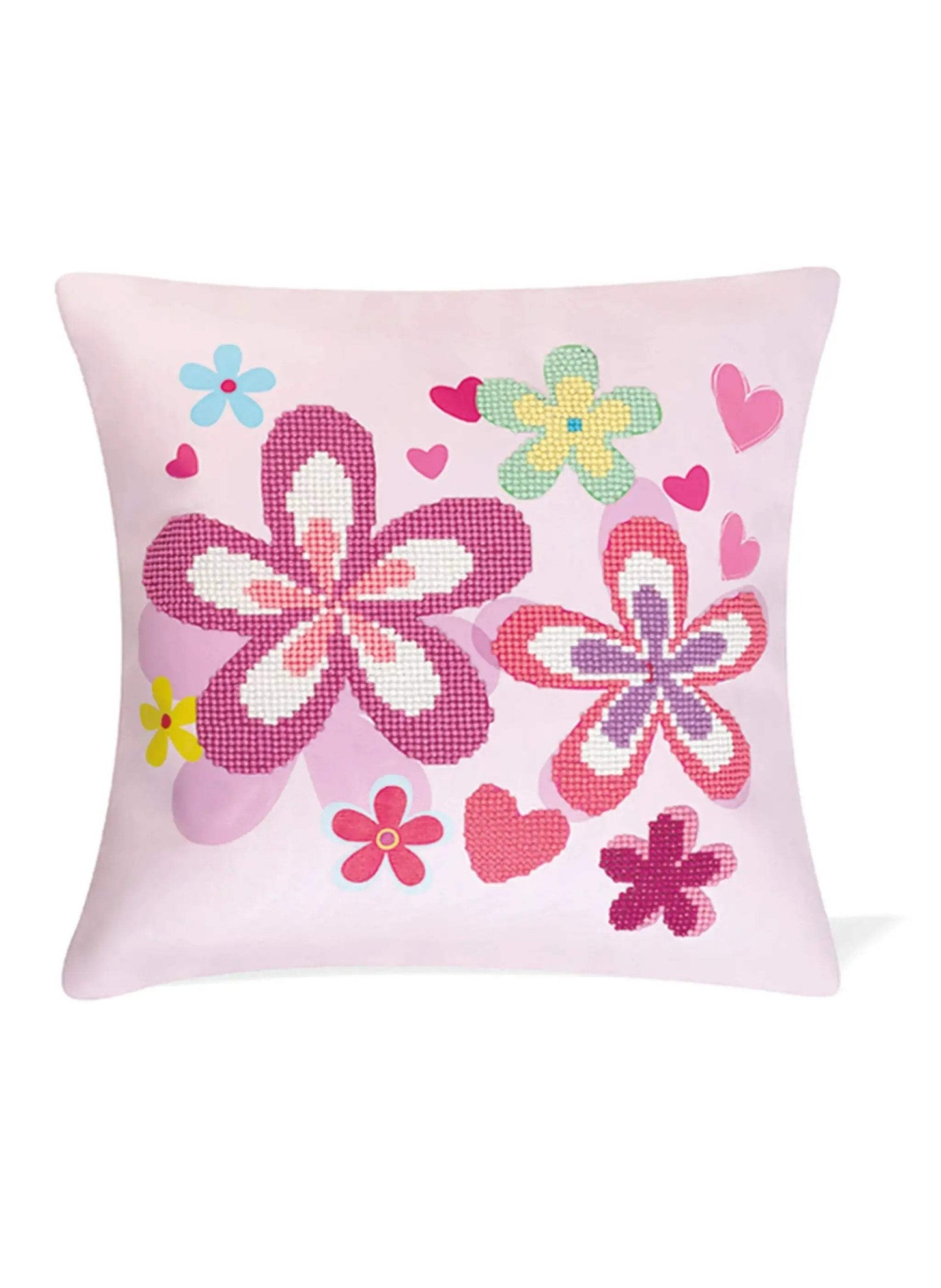 Diamond Art Pillowcase Kit Floral Sparkle For Cozy Nights - ToylandEU