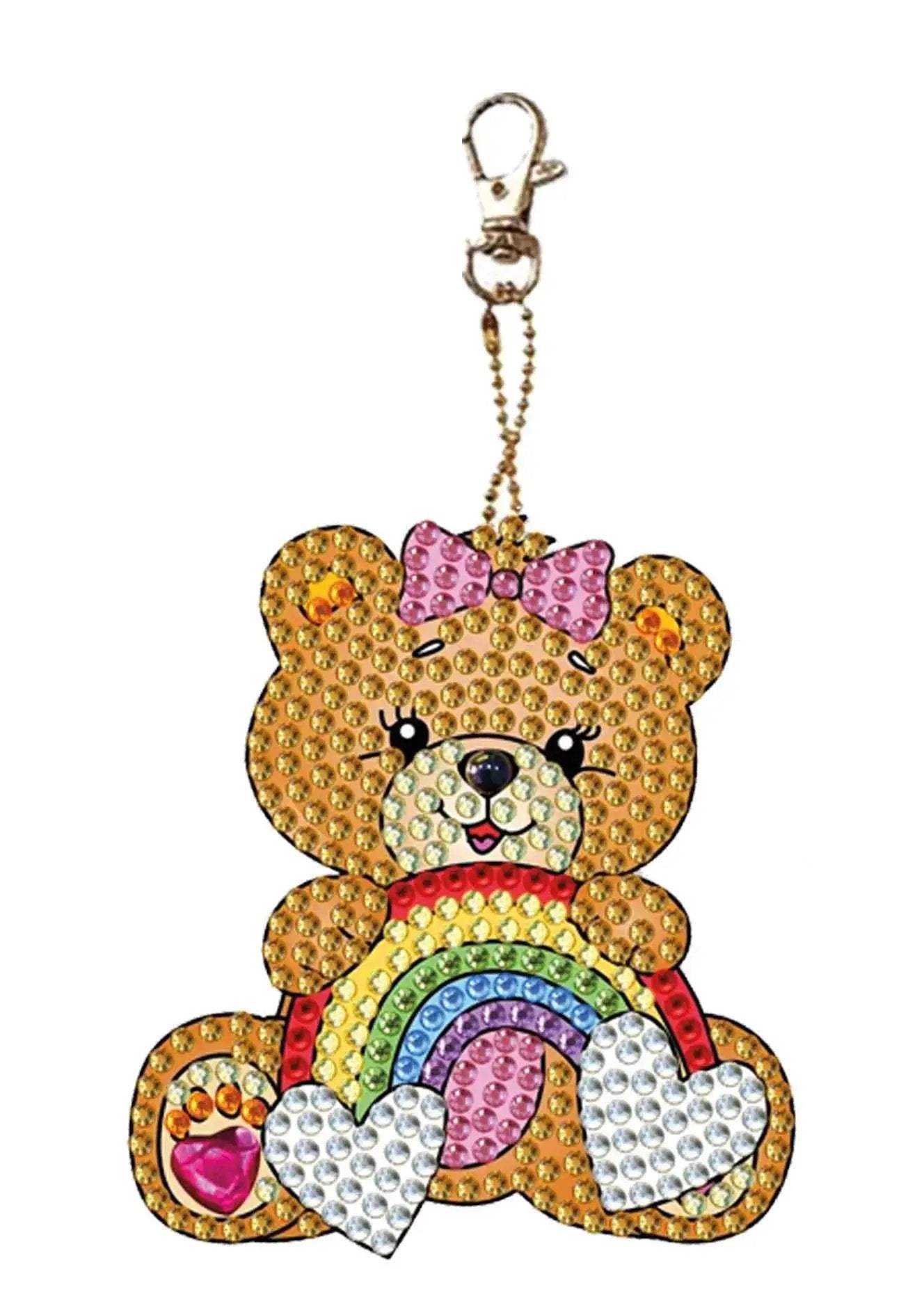 Diamond Art Rainbow Bear Keychain Craft For Hours Of Fun - ToylandEU