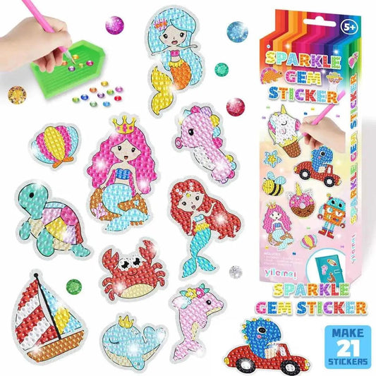  Diamond Painting Kit For Kids Sparkling Art Tools -  ToylandEU™