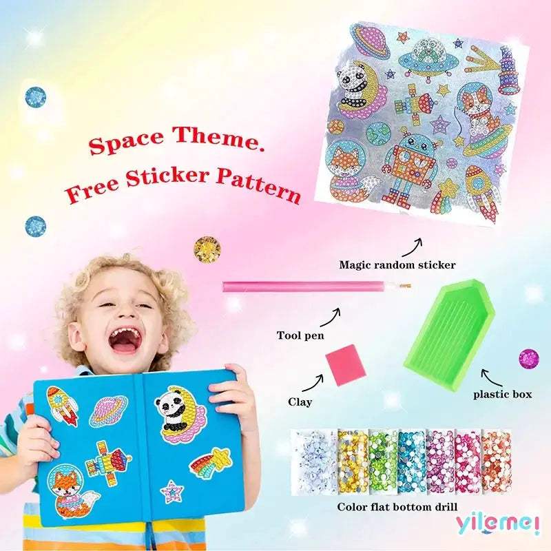 Diamond Painting Kit For Kids Sparkling Creative Art Tools - ToylandEU