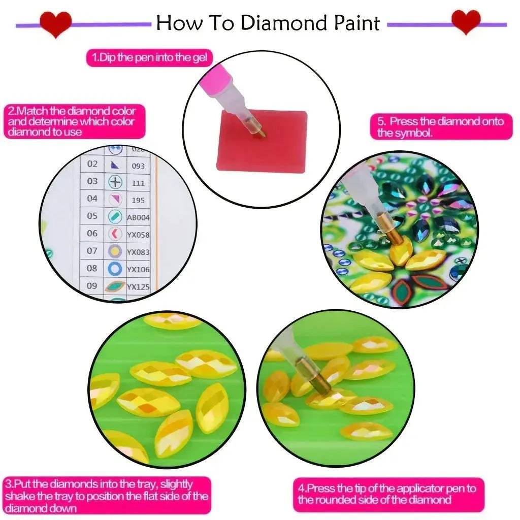 Diamond Painting Stickers Set Easy To Use Cartoon Alien - ToylandEU