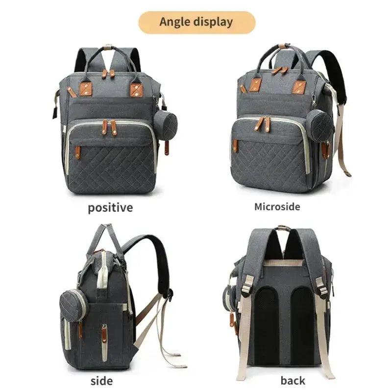  Diaper Bag Backpack Foldable Changing Pad Three In One -  ToylandEU™