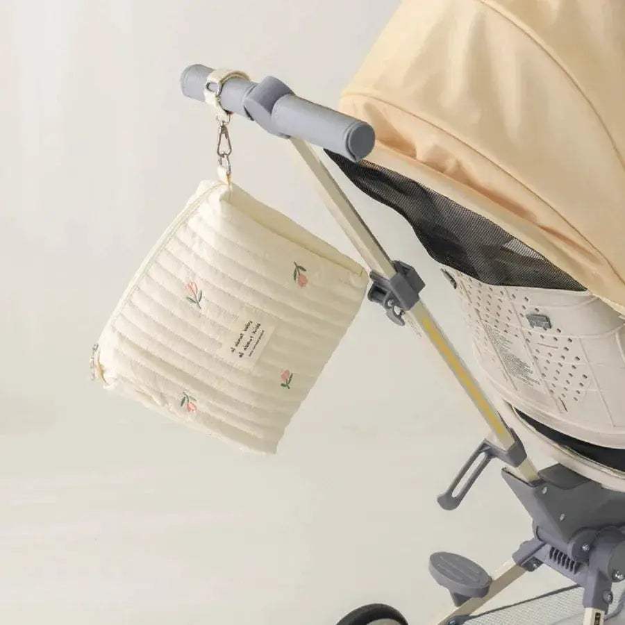 Diaper Bag Floral Embroidery For Moms Travel Organizer - ToylandEU