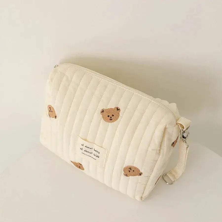 Diaper Bag Floral Embroidery For Moms Travel Organizer - ToylandEU