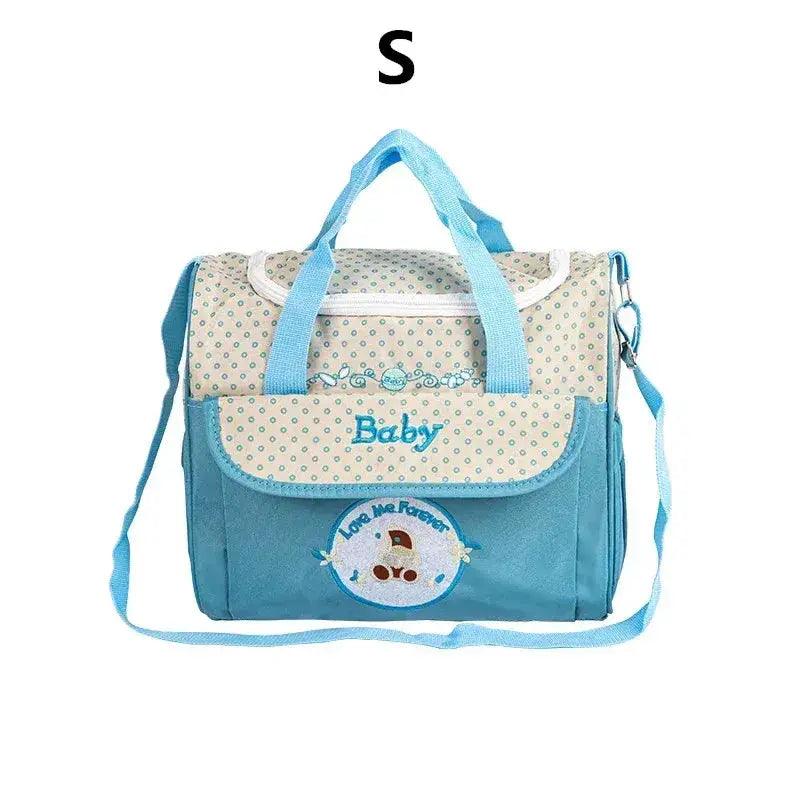  Lightweight Large capacity fashion waterproof cartoon bear One shoulder oblique span bag Mom bag portable mommy bag diaper bag -  ToylandEU™