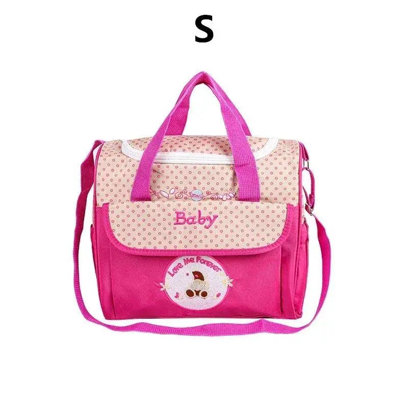  Lightweight Large capacity fashion waterproof cartoon bear One shoulder oblique span bag Mom bag portable mommy bag diaper bag -  ToylandEU™