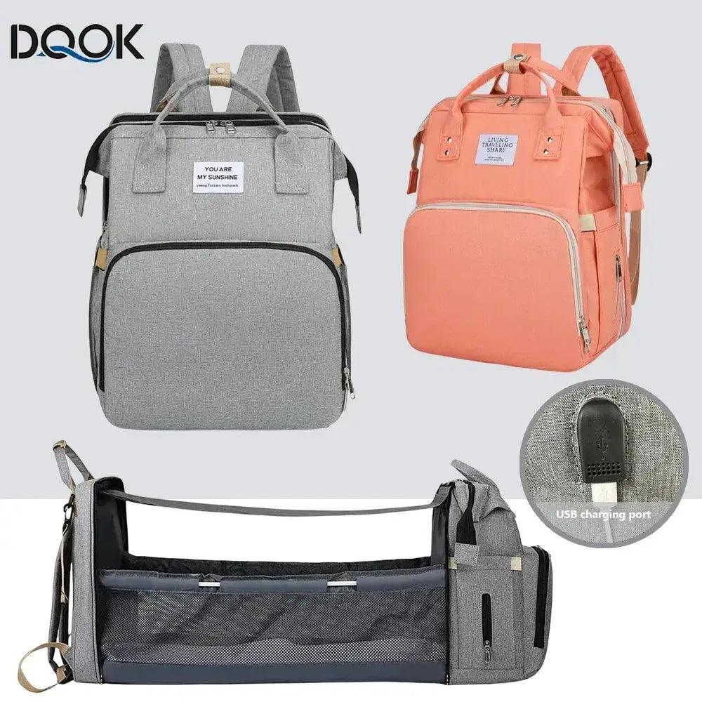  Lightweight Folding Crib Diaper Bag With Large Capacity -  ToylandEU™