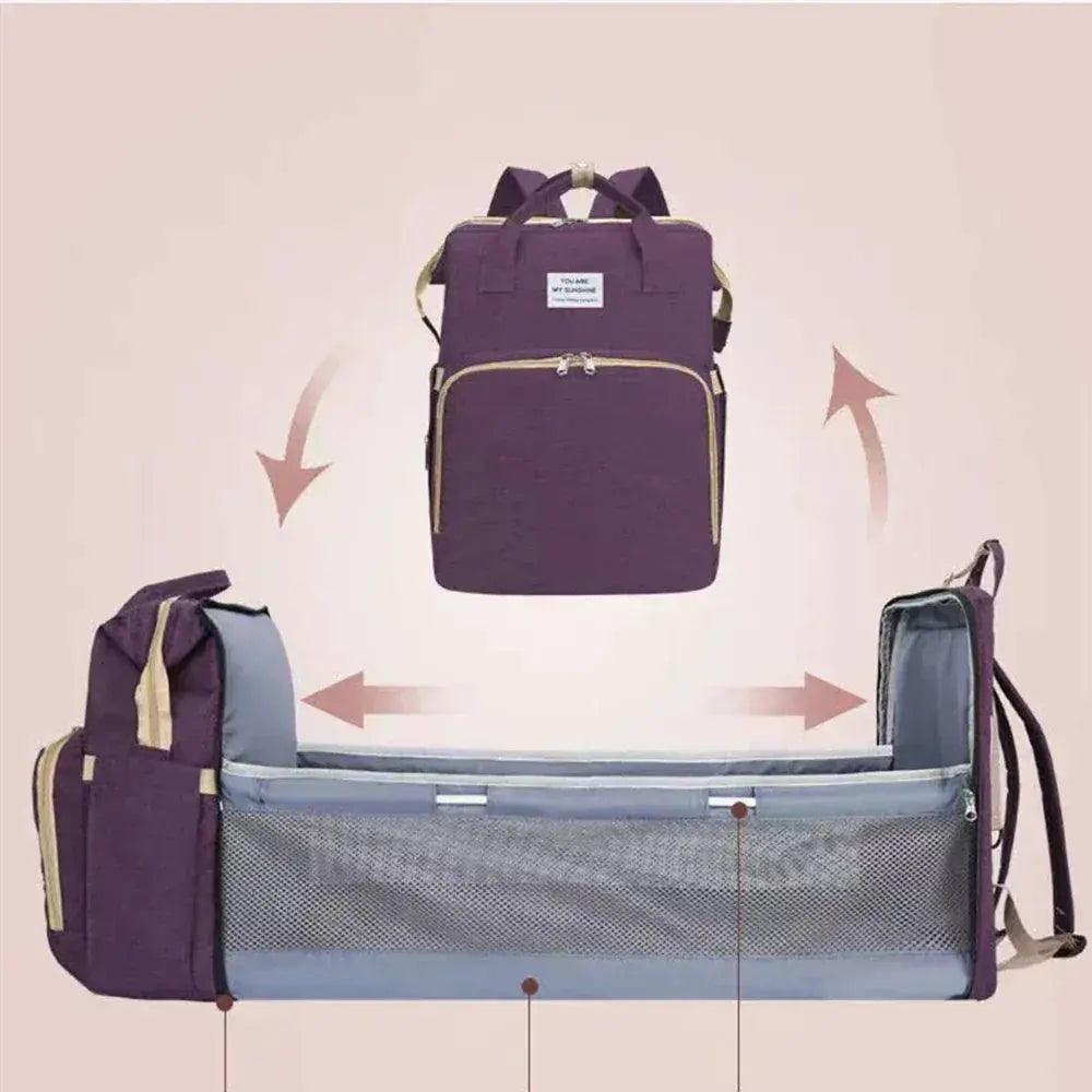  Lightweight Folding Crib Diaper Bag With Large Capacity -  ToylandEU™