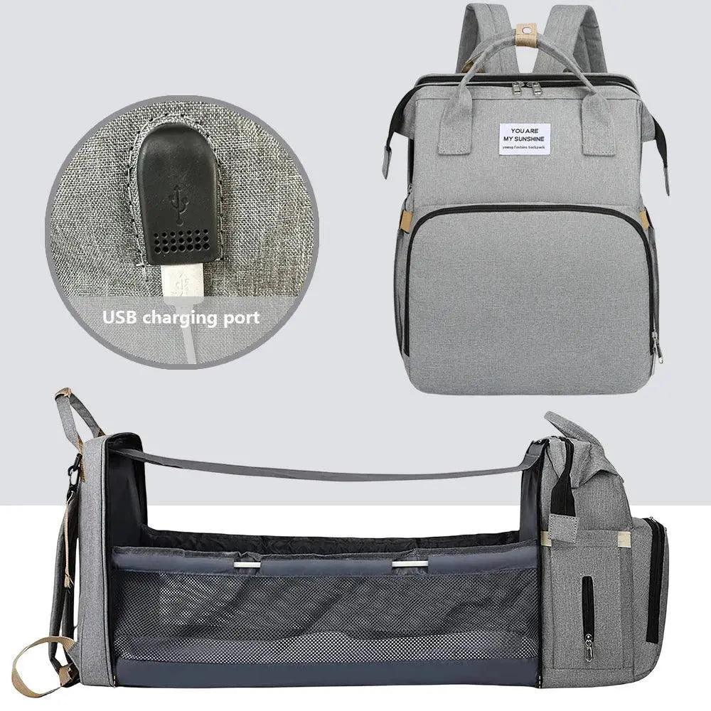  Lightweight Folding Crib Diaper Bag With Large Capacity -  ToylandEU™