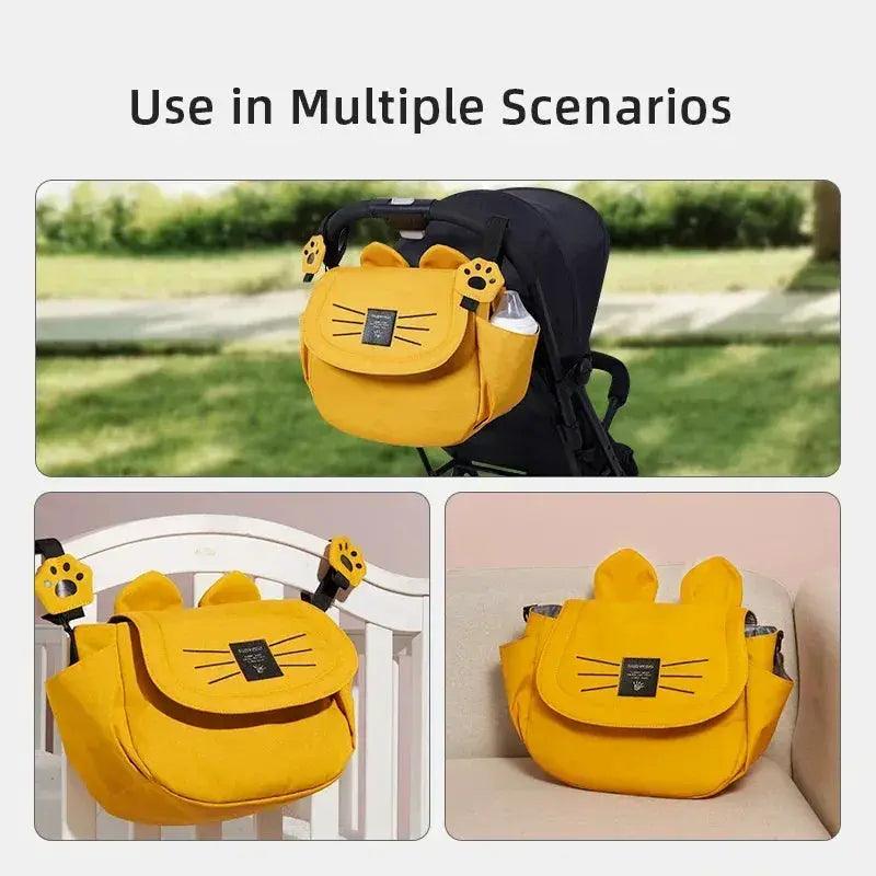  Sunveno Cat Diaper Bag Large Capacity Mommy Travel Bag Maternity Universal Baby Stroller Bags Organizer -  ToylandEU™