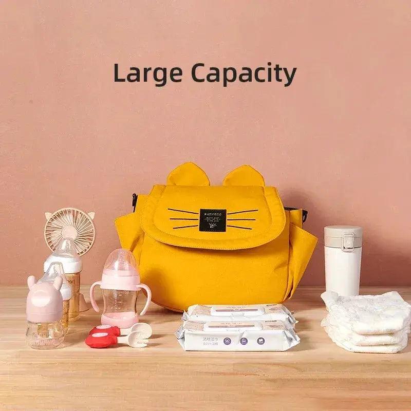  Sunveno Cat Diaper Bag Large Capacity Mommy Travel Bag Maternity Universal Baby Stroller Bags Organizer -  ToylandEU™