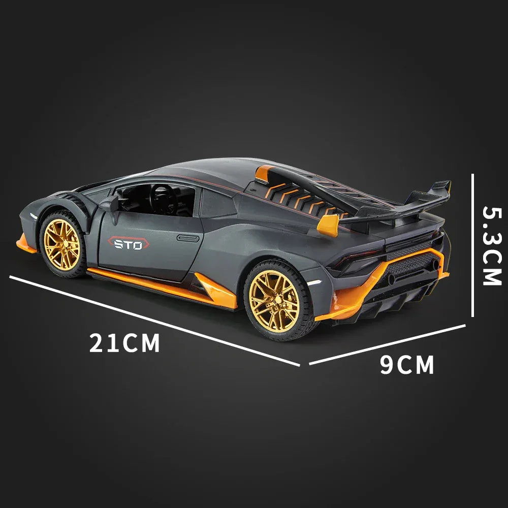 Die Cast Lamborghini Huracan STO With Sound Light Gift For Friends - ToylandEU