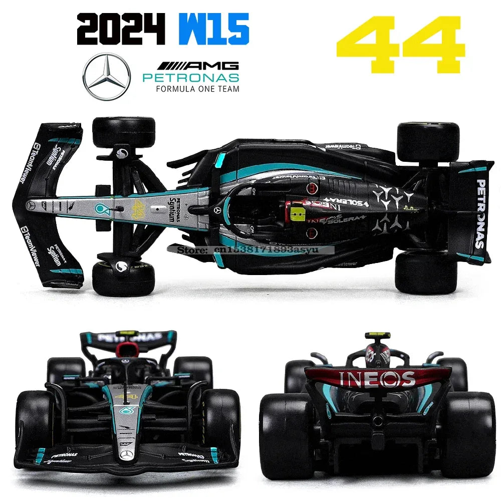 Die Cast Model Car Mercedes F1 W15 2024 Collectible - ToylandEU